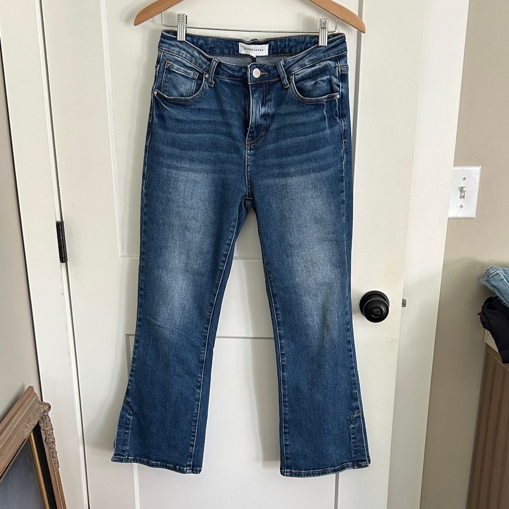 Universal Thread Risen Dark Blue Flare Jeans - image 1